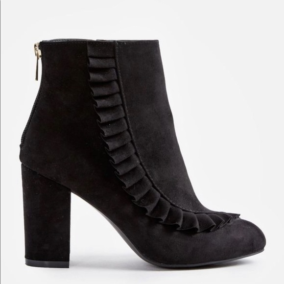 JustFab Stacie Bootie Black Size 9 - Picture 7 of 9